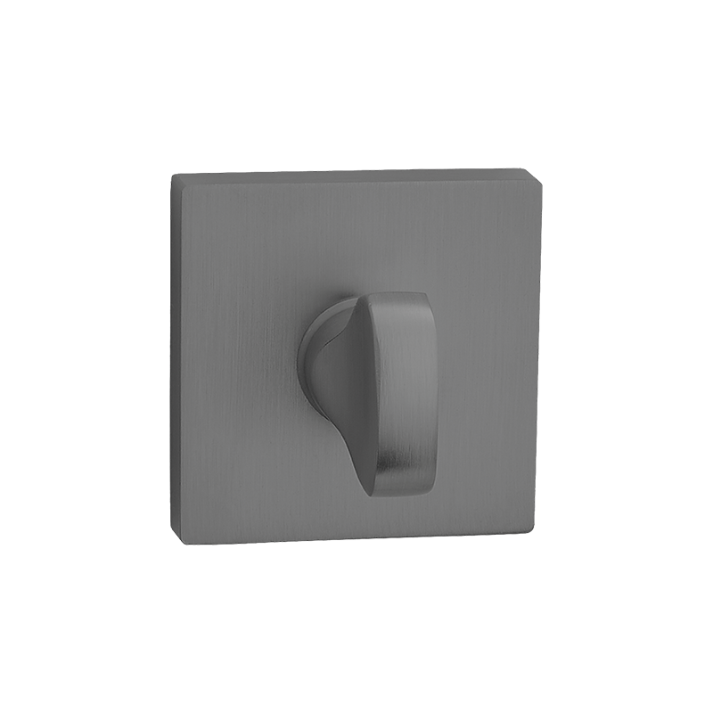 Kwadratowa Rozeta WC Grafitowa - Styl nowoczesny dla Twoich drzwi wewnętrznych!