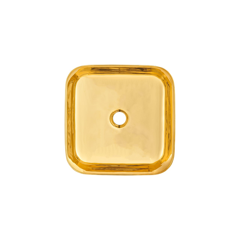 Luksusowa Umywalka Nablatowa Malaga Złoty Połysk Nowoczesny Design CE-39-027