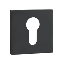 Elegancka Rozeta Kwadratowa Czarna z Wkładką - Idealna dla Twoich Drzwi Wewnętrznych