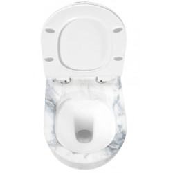 Ekskluzywna Deska WC Carlos Duroplast w Kolorze Granitowym - Smukły Design!