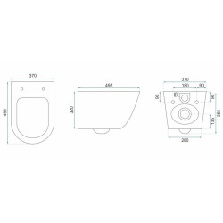 Ekskluzywna Deska WC Carlos Duroplast w Kolorze Granitowym - Smukły Design!