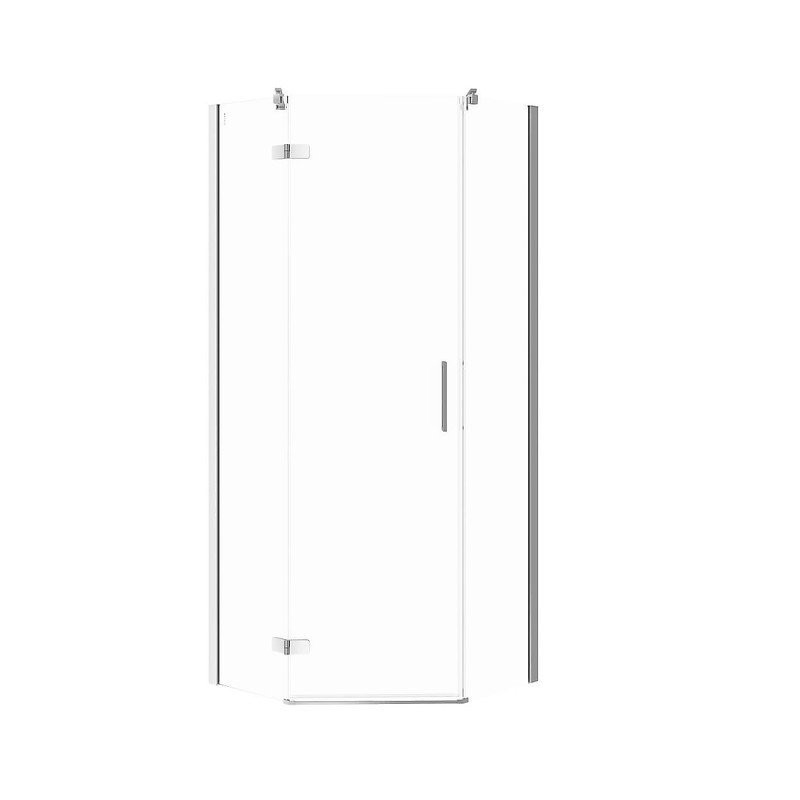 Elegancka Kabina Prysznicowa JOTA, 5-kąt, Prawa 90x90x195 cm, Chromowana, S160-013