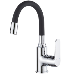 Kuchinox Dima bateria umywalkowa stojąca chrom/czarna