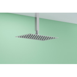 Ramię prysznicowe sufitowe 20 cm kwadratowe, chrom