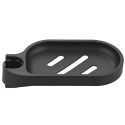 Nowoczesna Czarna Mydelniczka z ABS do Kolumny Prysznicowej - Styl i Funkcjonalność