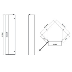 Elegancka Kabina Prysznicowa JOTA 90x90, Czarny Profil, Nowoczesny Design
