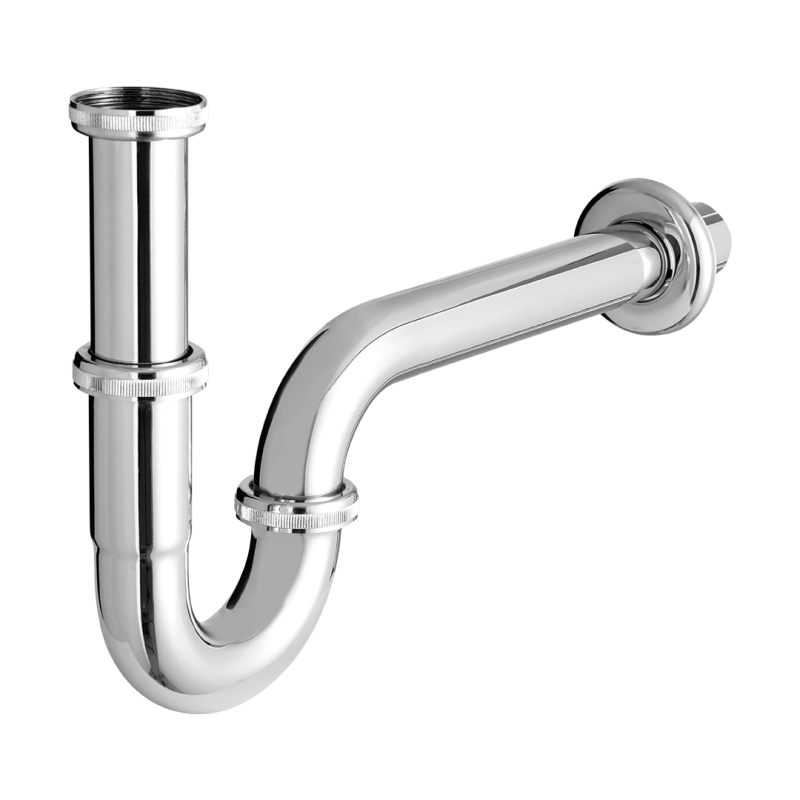 Elegancki Syfon Rurowy Chromowany - Stal Nierdzewna Gwarancja 2 Lata