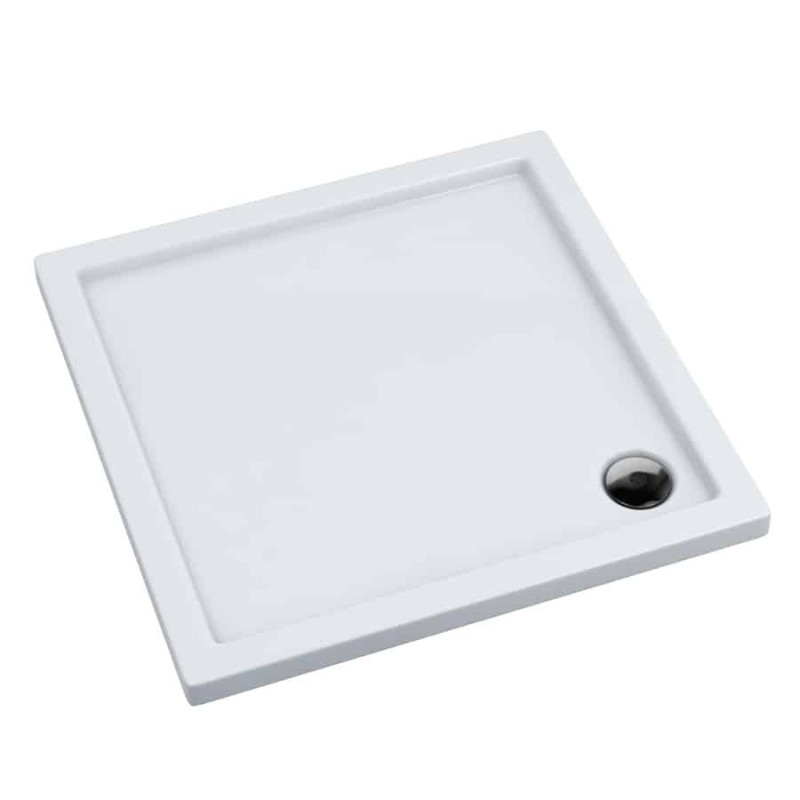 Kronos Kwadratowy Brodzik Kompozytowy 90x90cm Biały - Elegancja i Funkcjonalność