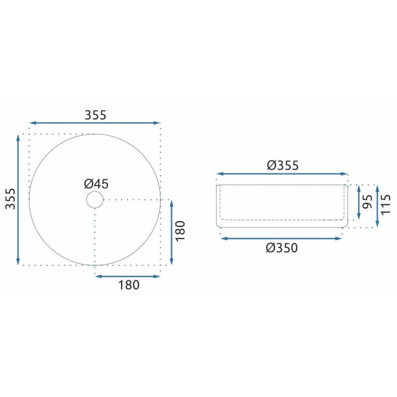 Elegancka Umywalka CRISTAL 35 Black - Styl i Klasa na Twojej Łazienkowej Półce