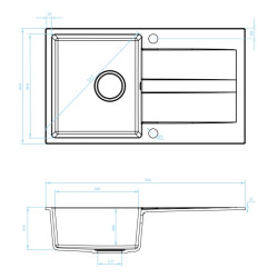 Granitowy Zlew Laut z Ociekaczem - Elegancja i Trwałość na Lata!