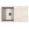 Granitowy Zlewozmywak Laut 1-Komorowy z Ociekaczem 50cm, Beżowy - Odporność i Styl w Jednym
