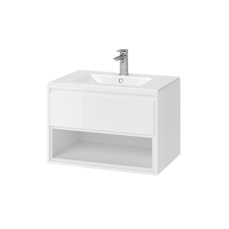 Elegancka Szafka z Umywalką TUTO 70 - Biała Doskonałość do Twojej Łazienki