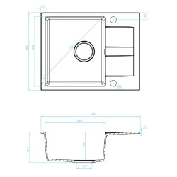 Laut Granitowy Zlewozmywak 1-komorowy, Szary Elegancja Dla Twojej Kuchni!