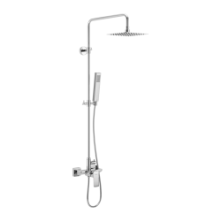 Keria zestaw prysznicowy z deszczownicą, 20 cm, chrom