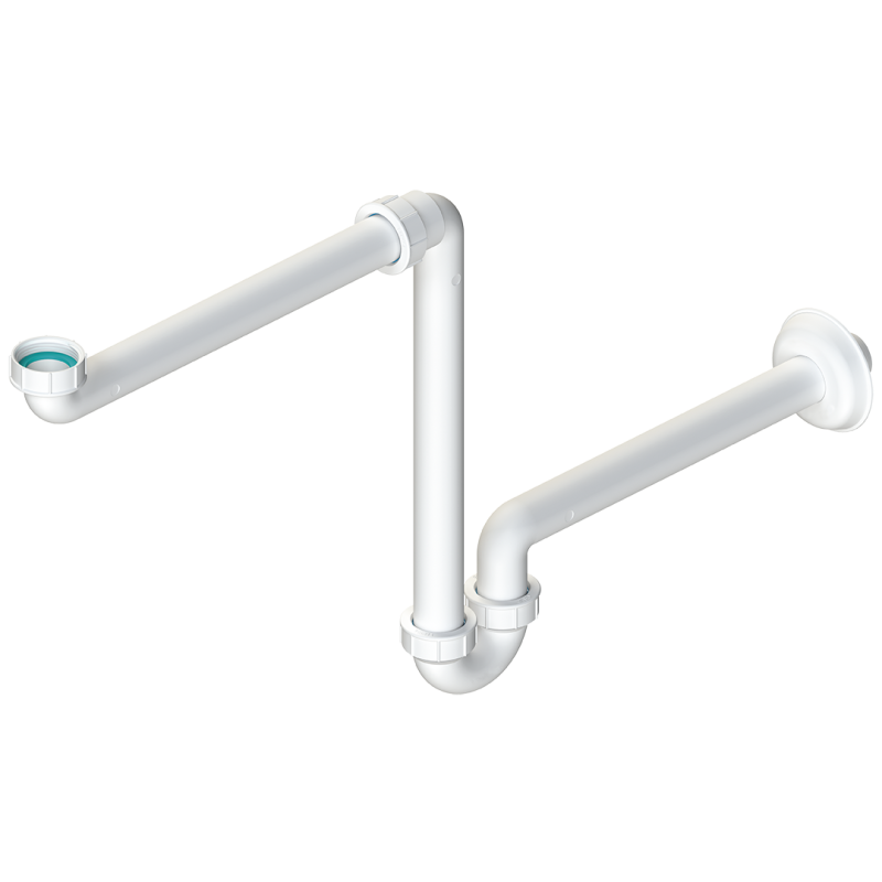 Innowacyjny Syfon Umywalkowy PP - Białe Wykończenie, Gwarancja 2 Lata!