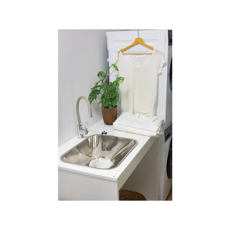 Zlewozmywak Ścienny Inox Chios 450x550 mm Stalowy Blask Kuchinox