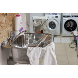 Funkcjonalny Zlewozmywak Inox 550mm z Syfonem Kuchinox CHIOS - Jakość i Wytrzymałość!