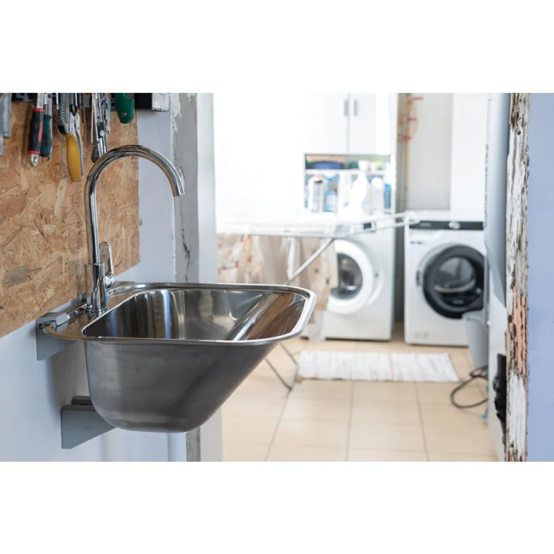 Funkcjonalny Zlewozmywak Inox 550mm z Syfonem Kuchinox CHIOS - Jakość i Wytrzymałość!