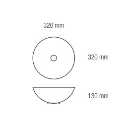 Elegancka Umywalka Nablatowa Sigma 32x32 - Nowoczesny Styl dla Twojej Łazienki