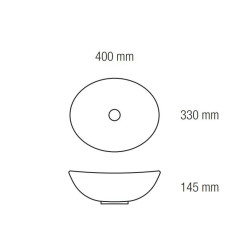 Elegancka umywalka ceramiczna Vesto - styl i funkcjonalność 40x33 cm
