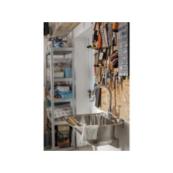 Kompaktowy Zlewozmywak Inox 45x45 z Syfonem Chic Kuchinox Chios - Praktyczność i Styl!