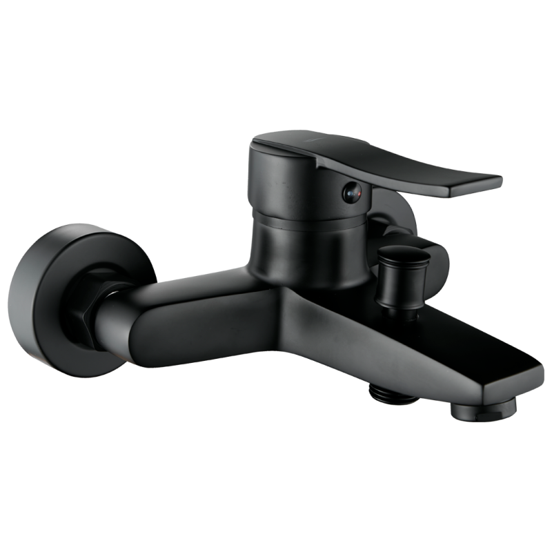 Elegancka Bateria Wannowa MADERA Czarna – Nowoczesny Design Bez Zestawu Natryskowego