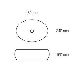 Stylowa umywalka nablatowa Lavo 48x34 - Elegancja i funkcjonalność w Twojej łazience