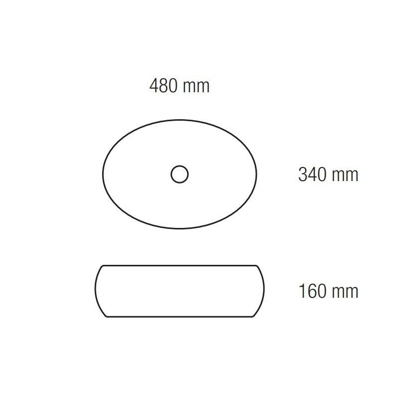 Stylowa umywalka nablatowa Lavo 48x34 - Elegancja i funkcjonalność w Twojej łazience