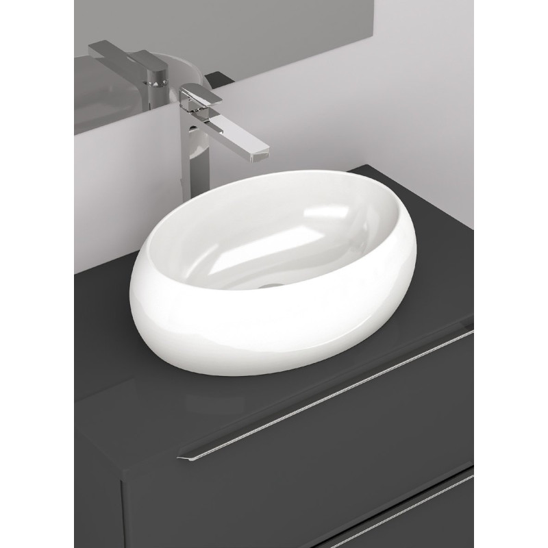 Stylowa umywalka nablatowa Lavo 48x34 - Elegancja i funkcjonalność w Twojej łazience