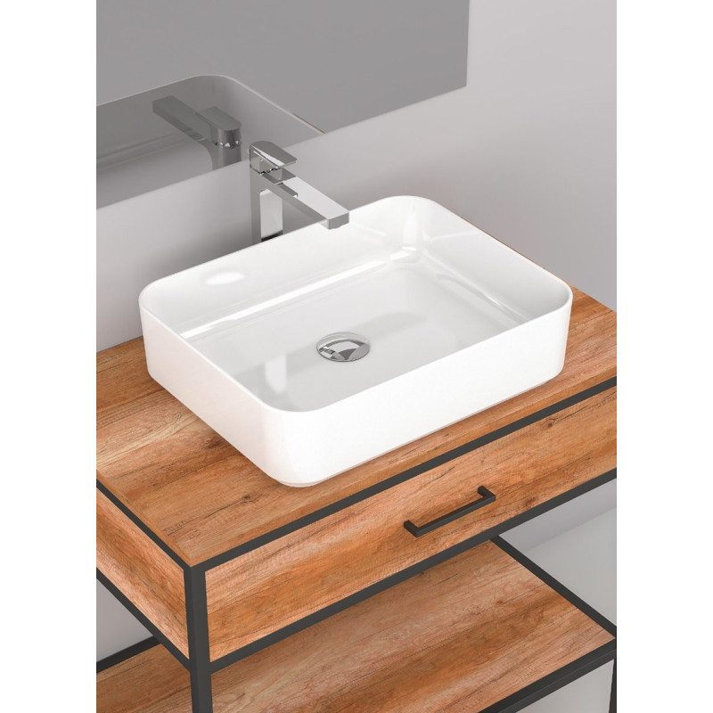 Stylowa umywalka nablatowa Lavo 48x34 - Elegancja i funkcjonalność w Twojej łazience