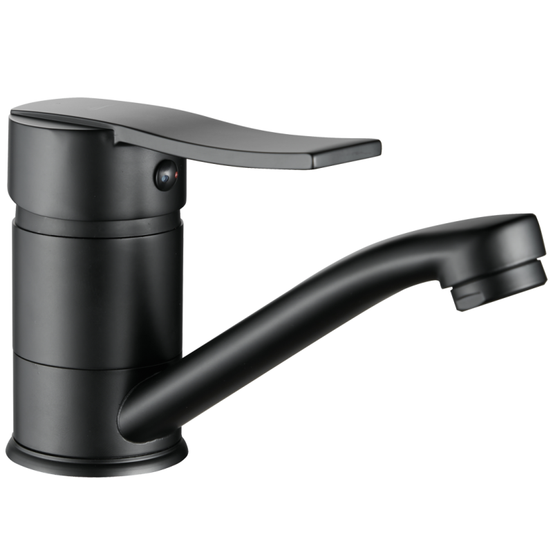 Elegancka Czarna Bateria MADERA z Ruchomą Wylewką - Funkcjonalność i Styl w Twojej Łazience