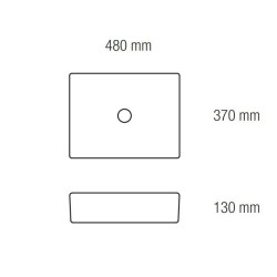 Elegancka Umywalka Keramika Luna 48x37 cm - Styl i Funkcjonalność połączone w Jednym