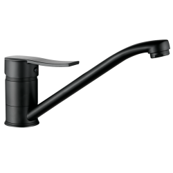 MADERA Black - Nowoczesna Bateria Kranowa z Ruchomą Wylewką, Klasa Akustyczna I