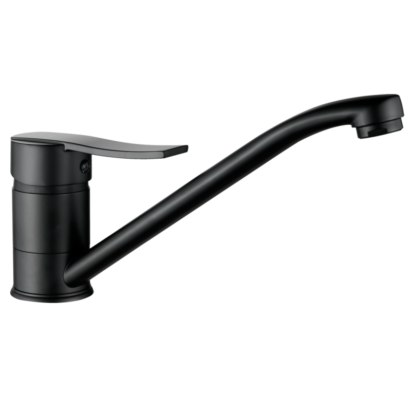 MADERA Black - Nowoczesna Bateria Kranowa z Ruchomą Wylewką, Klasa Akustyczna I