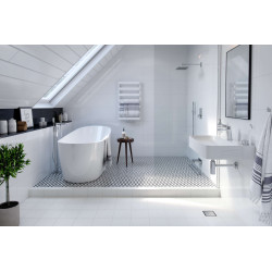 Excellent Meteor grzejnik łazienkowy 85x50 cm  biały soft