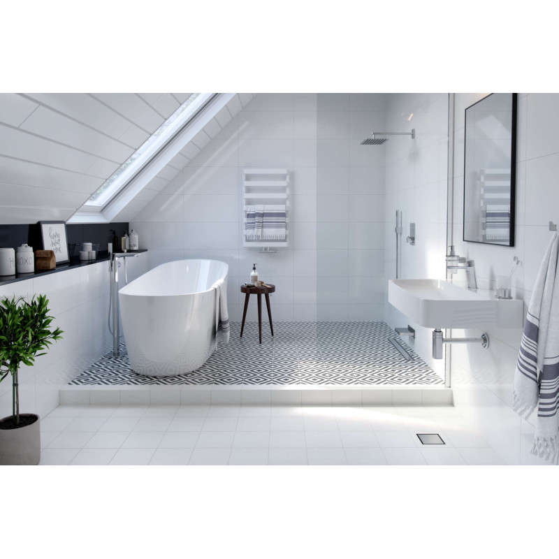 Excellent Meteor grzejnik łazienkowy 85x50 cm  biały soft