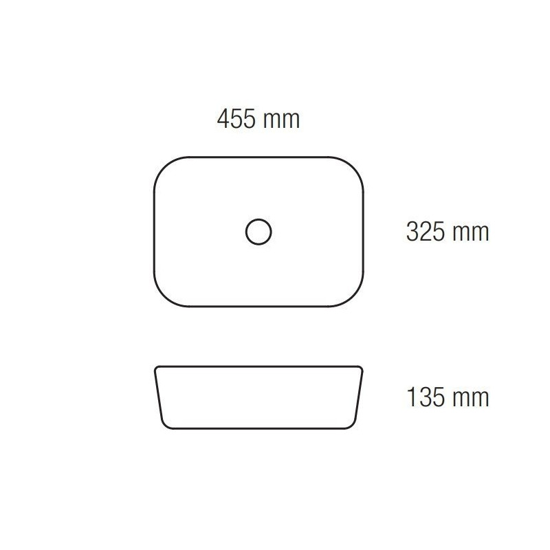 Elegancka Umywalka Nablatowa Samar - Nowoczesny Design 45,5x32,5