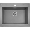 Komodo Szary - Stylowy i Wytrzymały Zlewozmywak 1-Komorowy do Twojej Kuchni