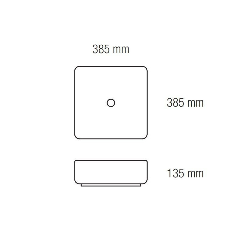 Elegancka Umywalka Nablatowa Toba 38,5x38,5 – Styl i Funkcjonalność w Jednym