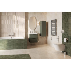 Horos grzejnik łazienkowy 96x50 cm, szary metalik