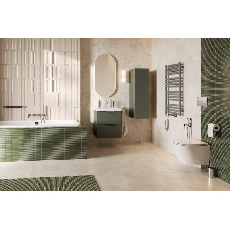 Horos grzejnik łazienkowy 96x50 cm, szary metalik