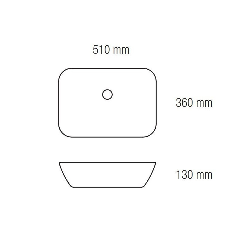 Stylowa Umywalka Nablatowa Leto 51x36 - Elegancja i Funkcjonalność w Twojej Łazience