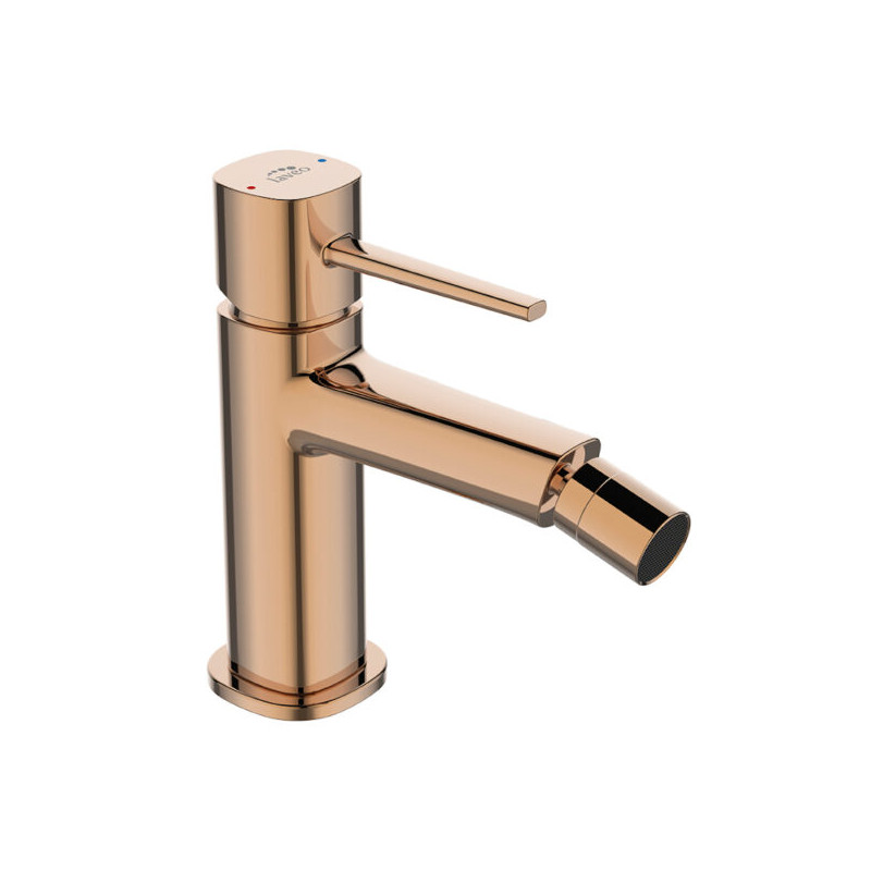 Pola Luxury - Stojąca Bateria Bidetowa w Różowym Złocie z Systemem Klik-Klak