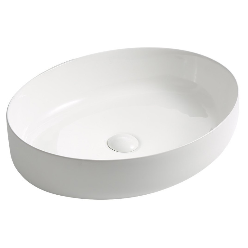 Elegancka Umywalka Nablatowa Vigo 55x41,5 dla Nowoczesnej Łazienki