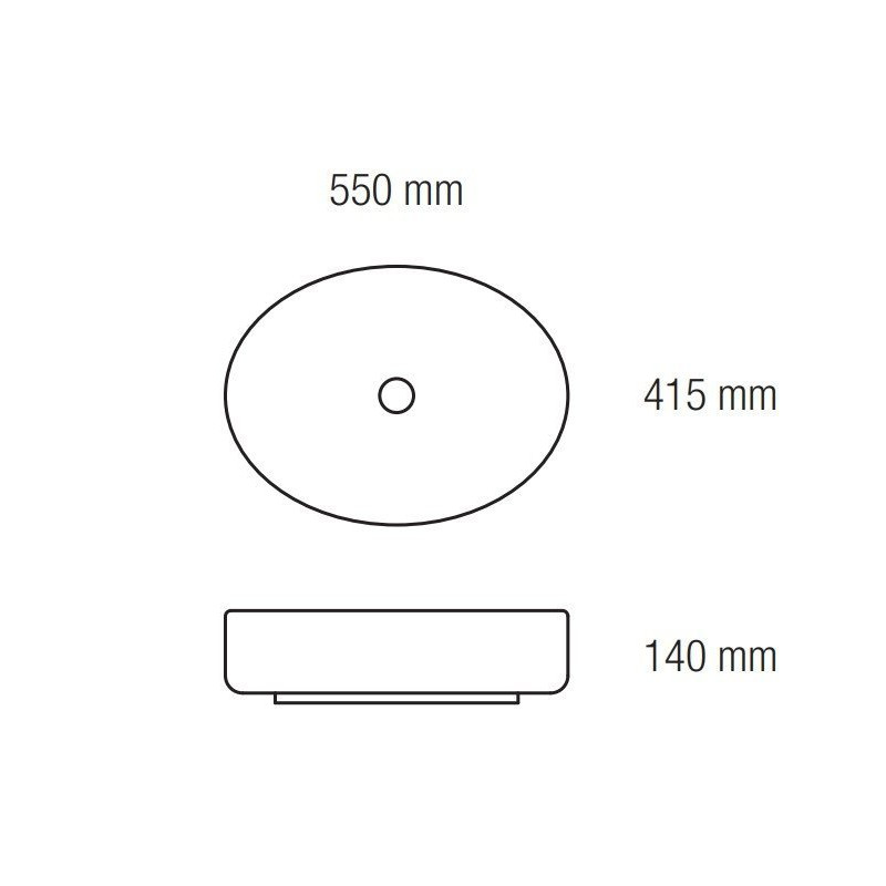 Elegancka Umywalka Nablatowa Vigo 55x41,5 dla Nowoczesnej Łazienki