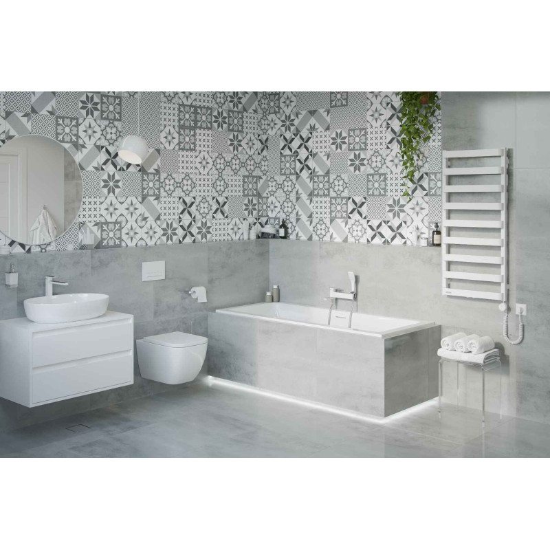 Meteor grzejnik łazienkowy 111x50 cm, biały soft