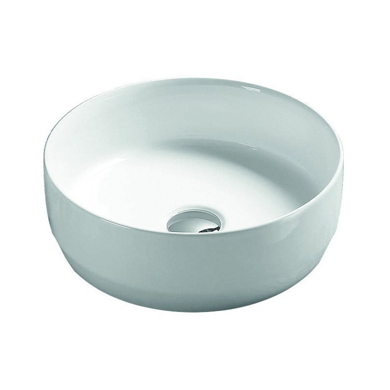 Elegancka ceramiczna umywalka nablatowa Largo 34x34 - nowoczesny design!