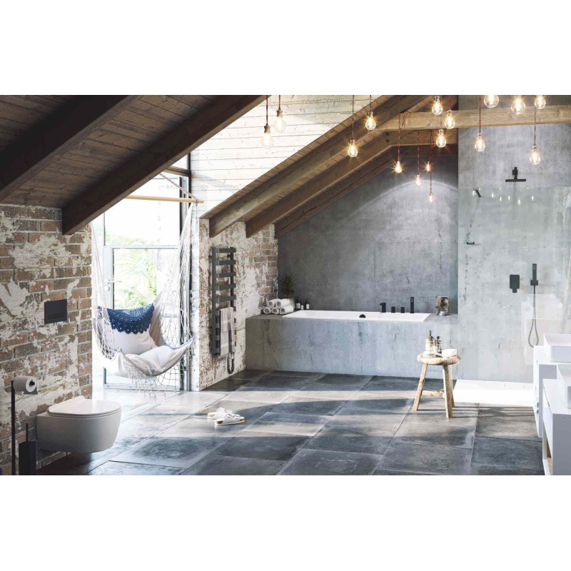 Meteor grzejnik łazienkowy 111x50 cm, szary metalik