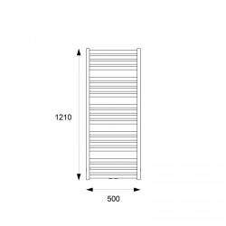 Excellent Horos grzejnik łazienkowy 121x50 cm  biały soft