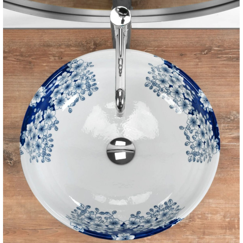 Elegancka Umywalka Nablatowa FIORI 41x41 cm - Nowoczesność i Styl dla Twojej Łazienki